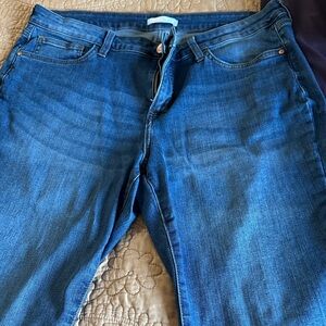 LC Lauren Conrad Women's Blue Straight Leg Jeans